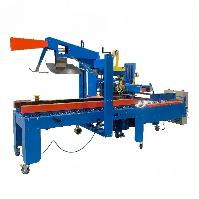 Automatic H-Type Sealing Machine with Flap Folding, Top & Bottom Box Sealer for Carton Packaging in Logistics & E-commerce