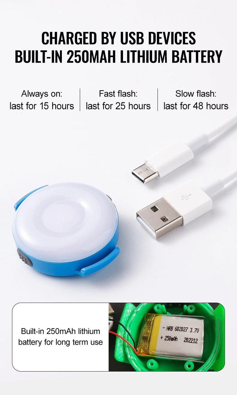 Truelove Led Light USB Rechargeable Flash Dog 3 Light Modes IP65 Waterproof Makes Your Beloved Dogs Be Seen At Night TLD19103