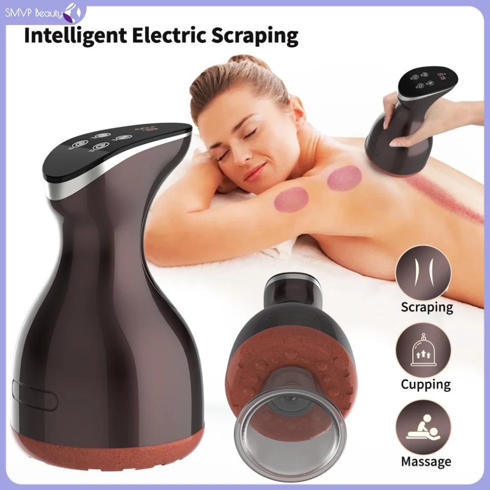 

Cupping&Scraping Massager Gua Sha Instrument Massage Relief Muscle Full Body Energy Flow Red/Black Bianstone Massager Beauty