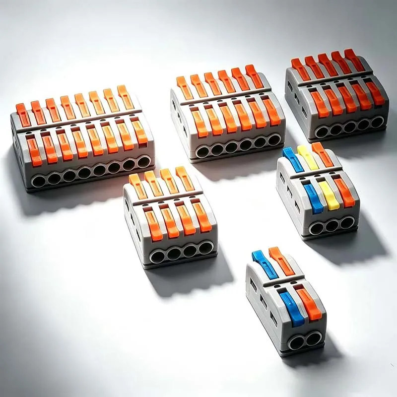 

Cable Connector, Mini Terminal, Splitter Conductor, LED Light Source Connector, Screw Fixed Base, Guide Rail Base Optional