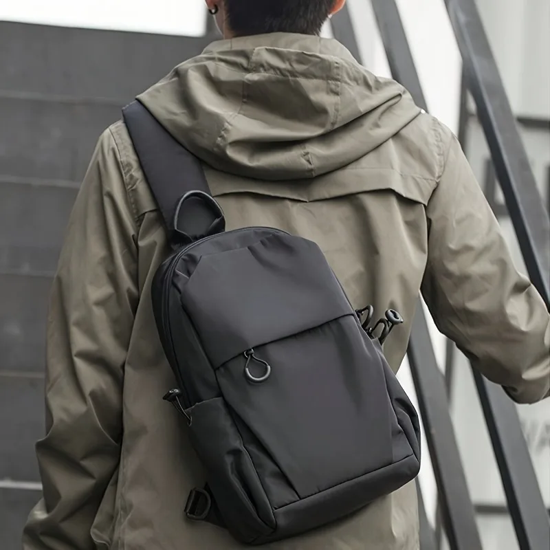 AliExpress NONE Outdoor Fitness Chest Bag Men Durable Nylon Multi Pocket Crossbody Pack for Hiking Cycling