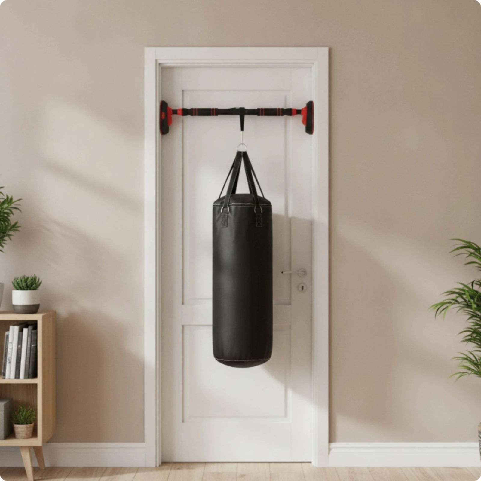 Doorway Pull up Bar without Screws Doorway Pull-up Bar Fitness Equipment Adjustable Heavy-Duty for Adults, Home Gym, Apartment