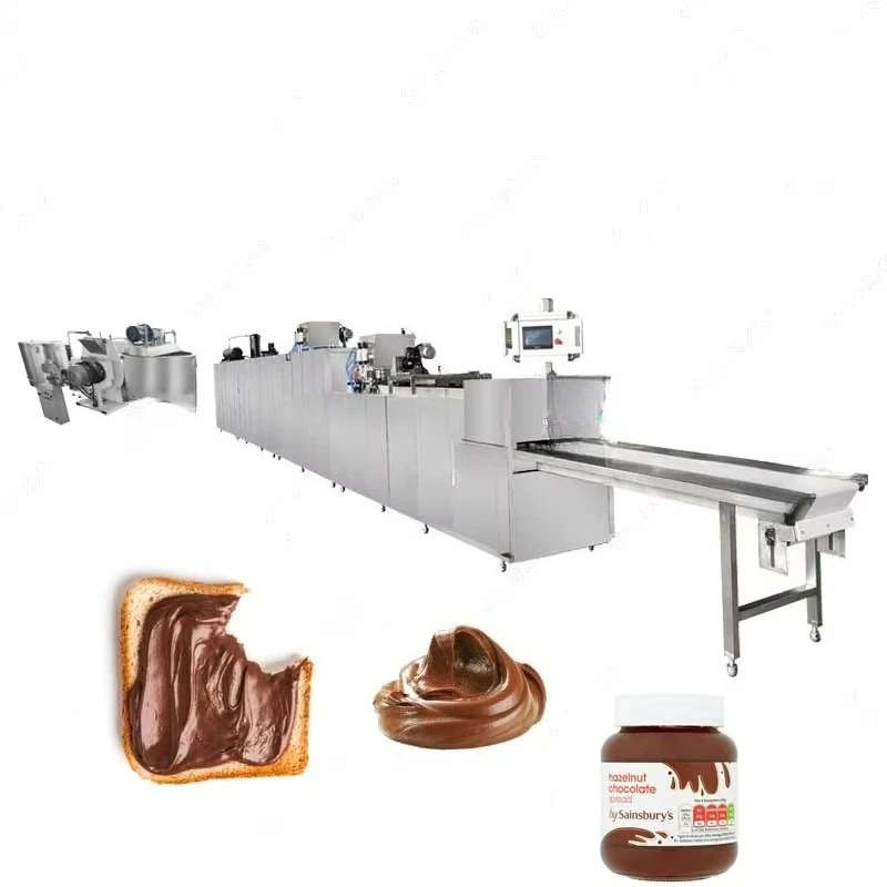 Customized Automatic Processing Enrobe Machine Complete Ball Mill Line for Spreadable Chocolate Coated Peanut Production Line