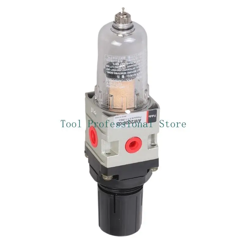 57QF Industrial  1/4 BSPT Air Filter Regulator Combo Aluminum Air Filter Pressure Regulate for Clean & Stable Air Supply