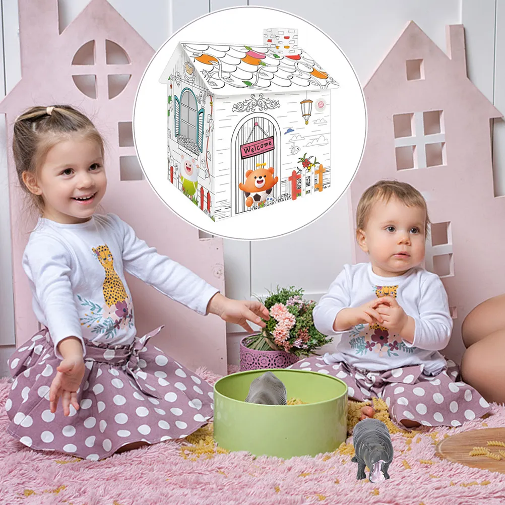 kit-de-maisonnette-en-papier-a-graffiter-1-piece-pour-enfants-–-activite-Educative-et-creative-pour-le-developpement-de-l'imagination-–-maisonnette-diy