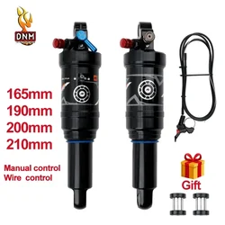 DNM AO38RC soft tail mountain bike rear air shock absorber wire-controlled lockable rebound 165 190/200mm bicycle shock absorber