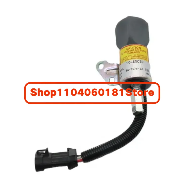 

For Kubota Excavator Engine D722 D902 V2203 E19 E20 1E231-60011 16851-57723 1756ES-24SUL5B1S5 Stop Shut Off Solenoid 1E23160011