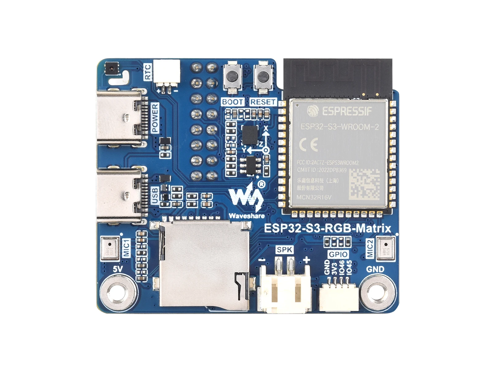 carte-pilote-de-matrice-rgb-esp32-s3-hub75-240-mhz-double-cœur-wi-fi-ble-pour-panneau-led-lvgl