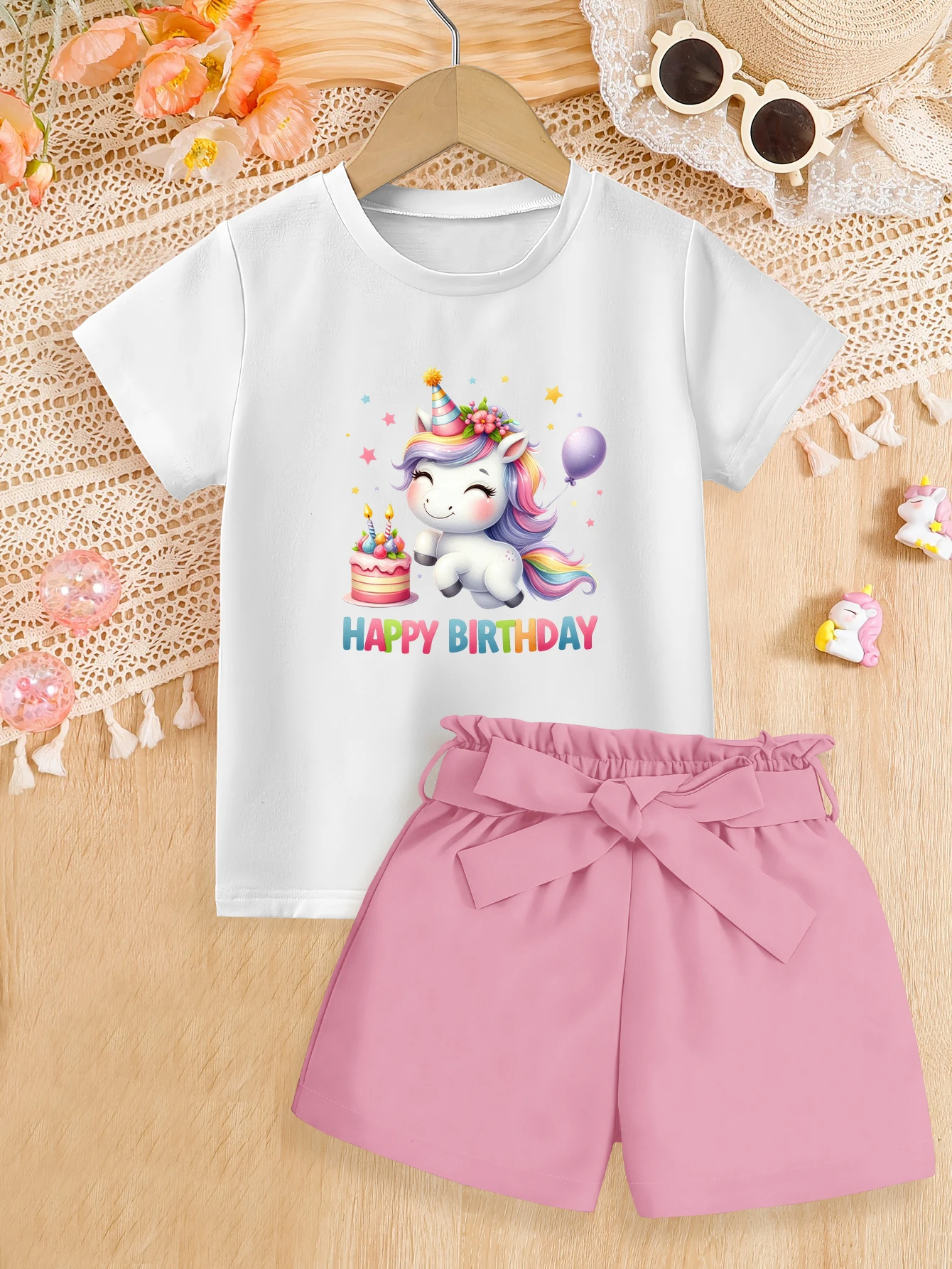 2-pecas-conjunto-de-verao-para-meninas-com-estampa-de-unicornio-camiseta-com-estampa-de-unicornio-e-shorts-com-laco