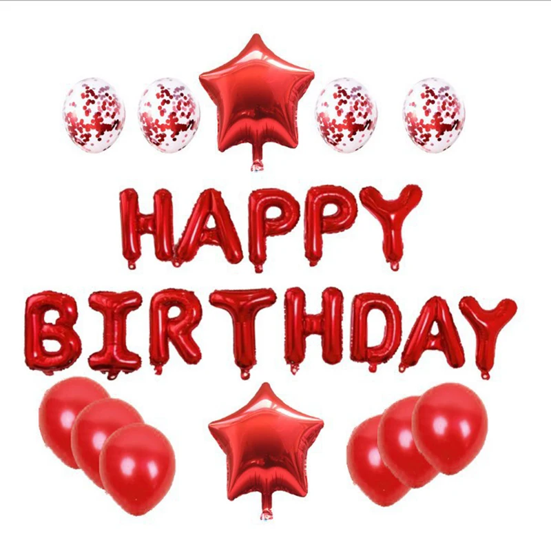 مجموعتان من بالونات عيد الميلاد السعيدة على شكل نجمة من رقائق معدنية لتزيين حفلات أعياد الميلاد