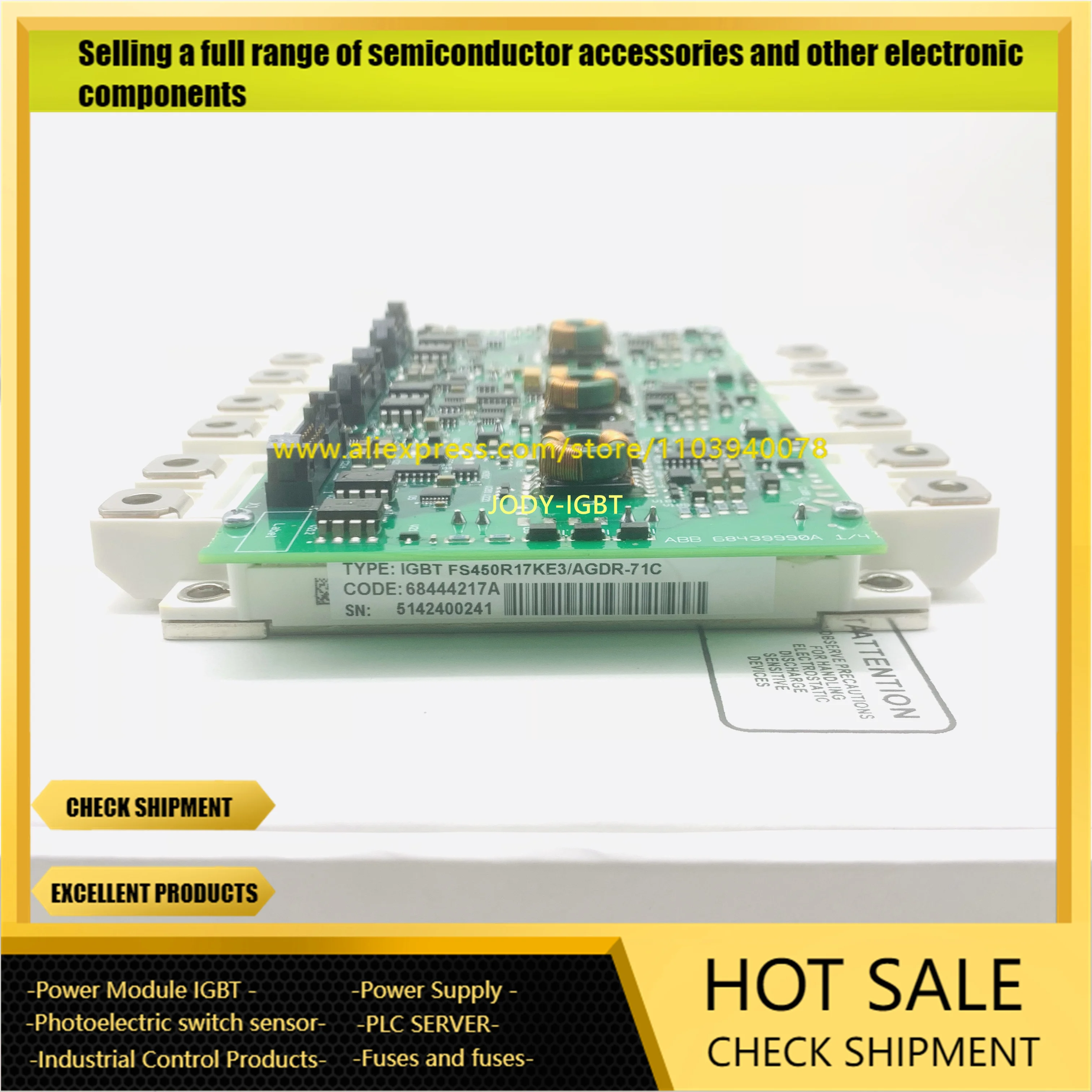 FS450R17KE3/AGDR-72C FS450R12KE3/AGDR-71C IGBT Module With Driver Board  S AGDR-76C Inverter Accessories  S