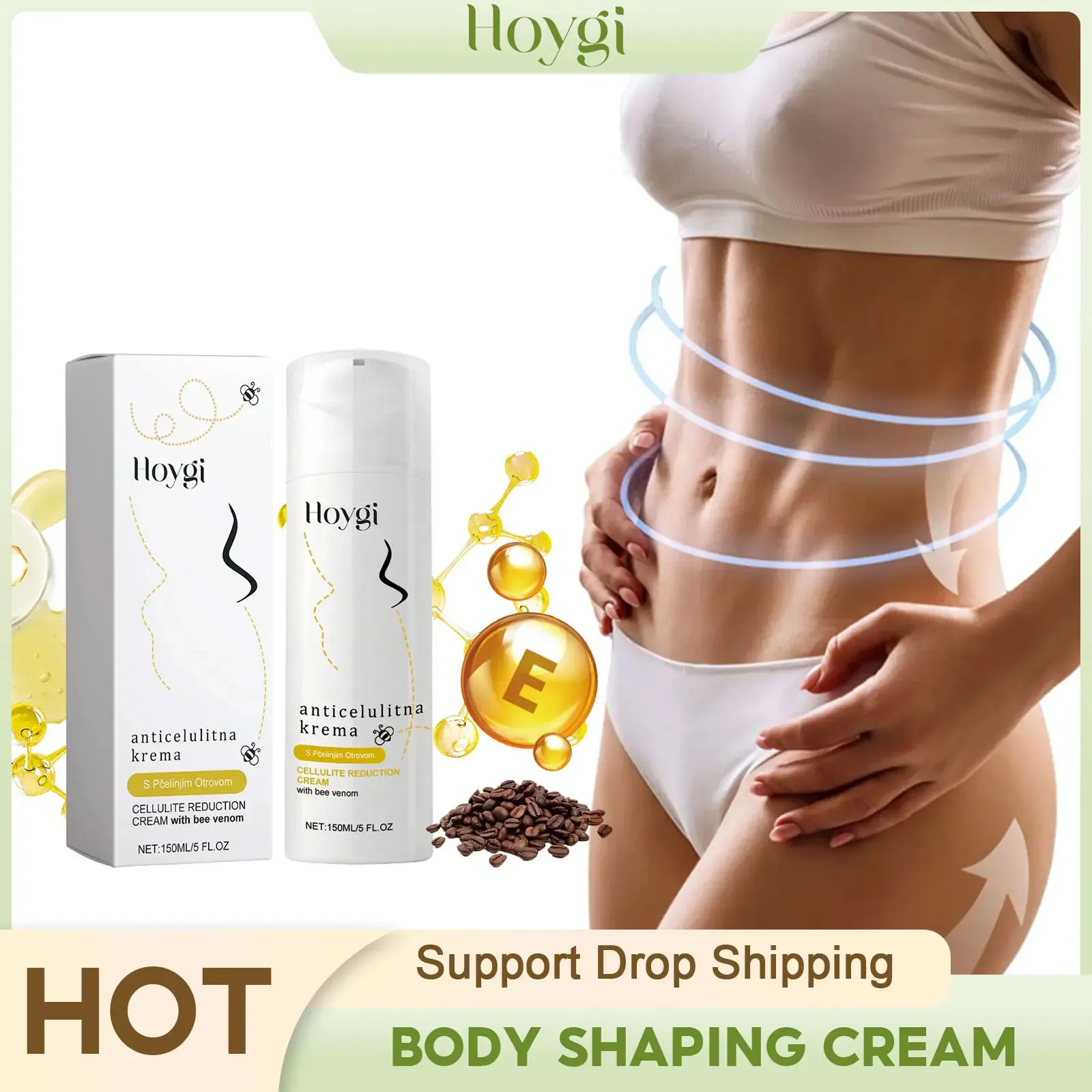 

Body Slimming Cream Belly Fat Burning Anti-Cellulite Weight Loss Firming Sculpting Leg Waist Abdomen Thigh Shaping Massage Cream