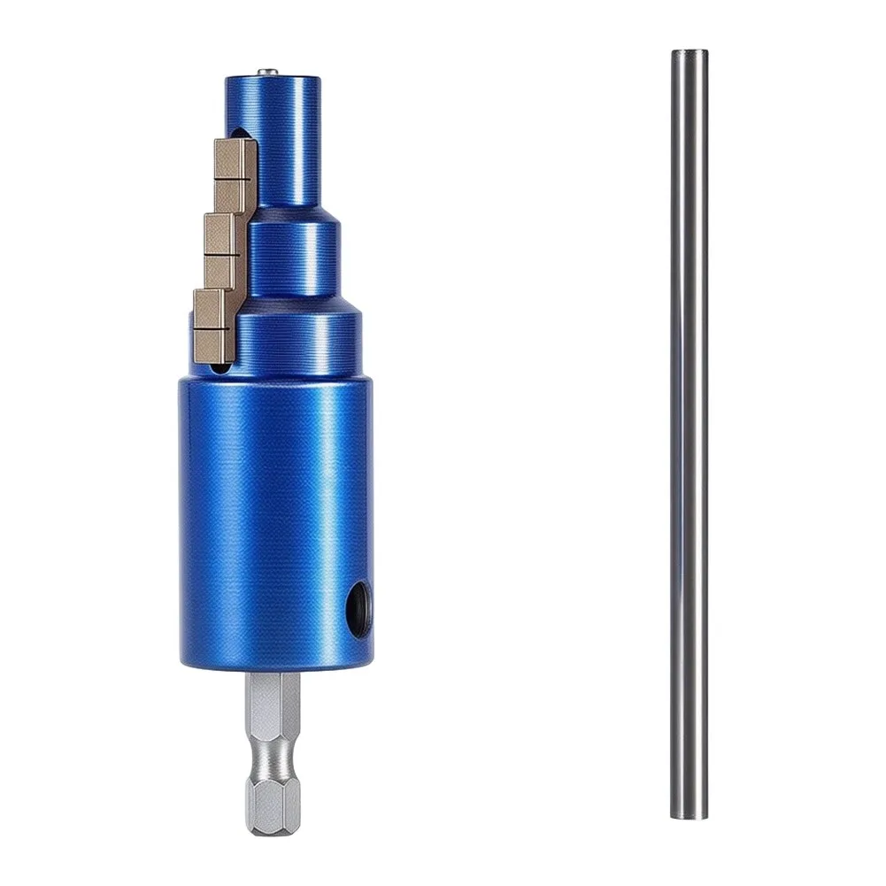 Adjustable Triangle Valve Extractor for Broken Pipe Repair with Drill Compatibility and Blue Finish 18 15 2cm Dimensions