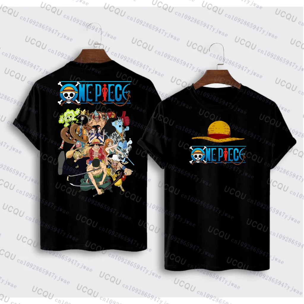 

Japanes One Piece Cotton Luffy Tshirt Bandai Cosplay Tshirt Breathable Cotton TShirt Summer Women Men Oversize Sport Tshirt