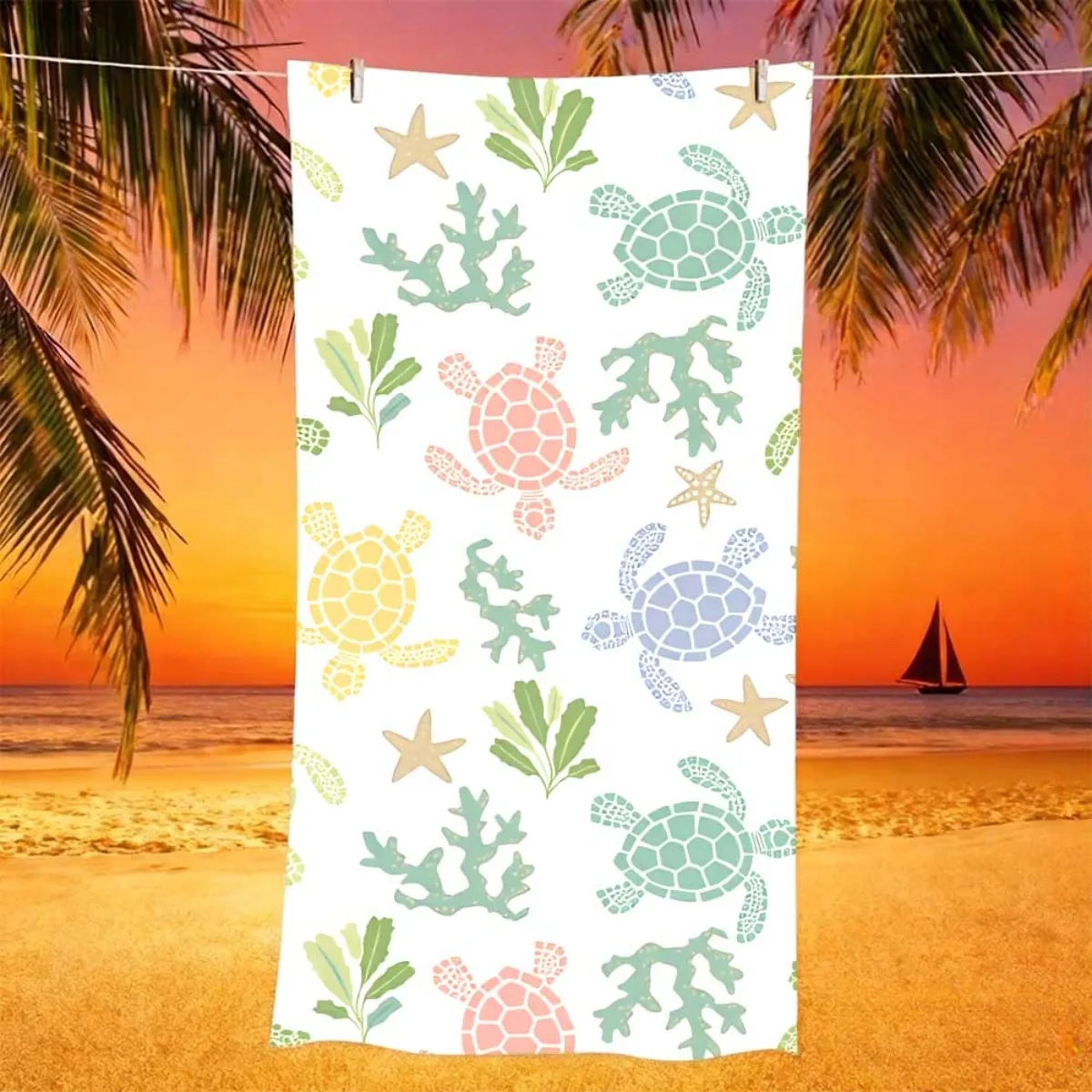 Soft Pink White Vertical Thin Stripe Super Absorbent Microfiber Beach Towel Sweet Girls Seaside Travel Shower Towel