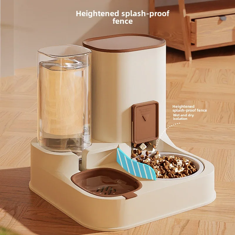 Pet water feeder Pet water dispenser dry and wet separation Water and food integrated feeder dog bowl Cat food bowl  Cats Dogs