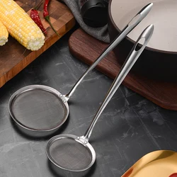 Multi-Functional Filter Spoon Kitchen Stainless Steel Colander Fine Mesh Wire Oil Skimmer Strainer Fried Food Net Kitchen Tools