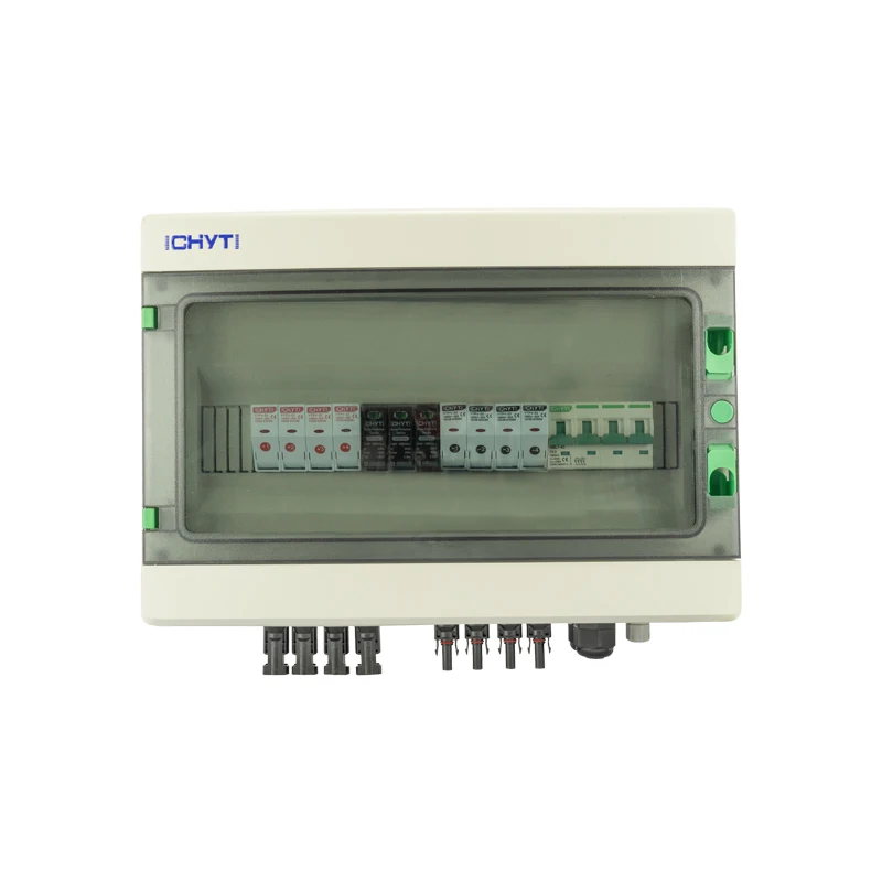 Caja combinadora de disyuntor 4 en 1 para panel solar, 1000V, IP65, CC, nuevo diseño