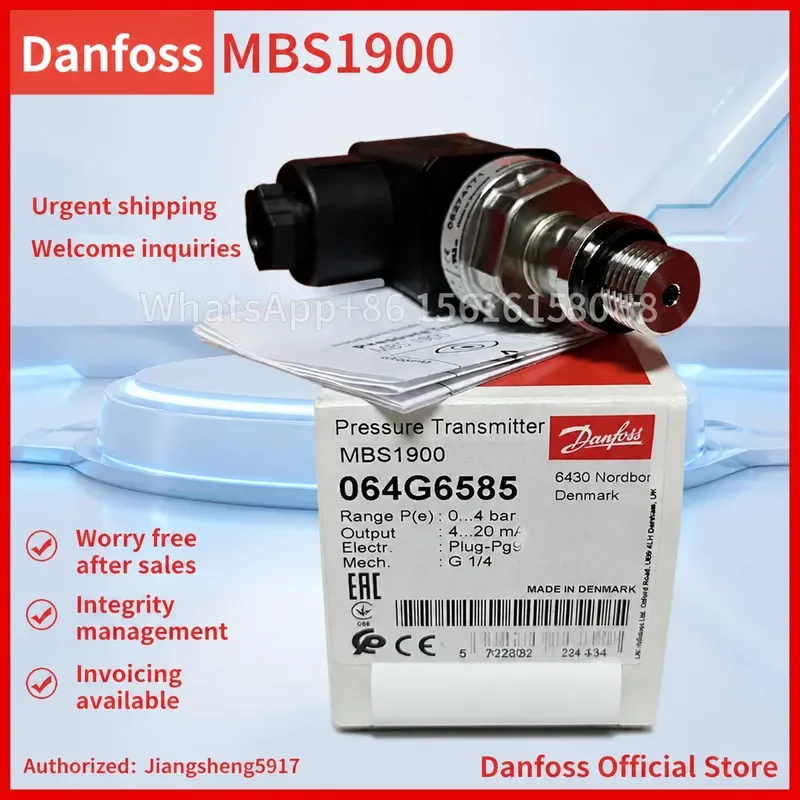 Danfoss MBS1900 Pressure Transmitter 064G6592 064G6585 064G6521 064G6522 064G6586 064G6523 064G6542 064G6524 064G6571
