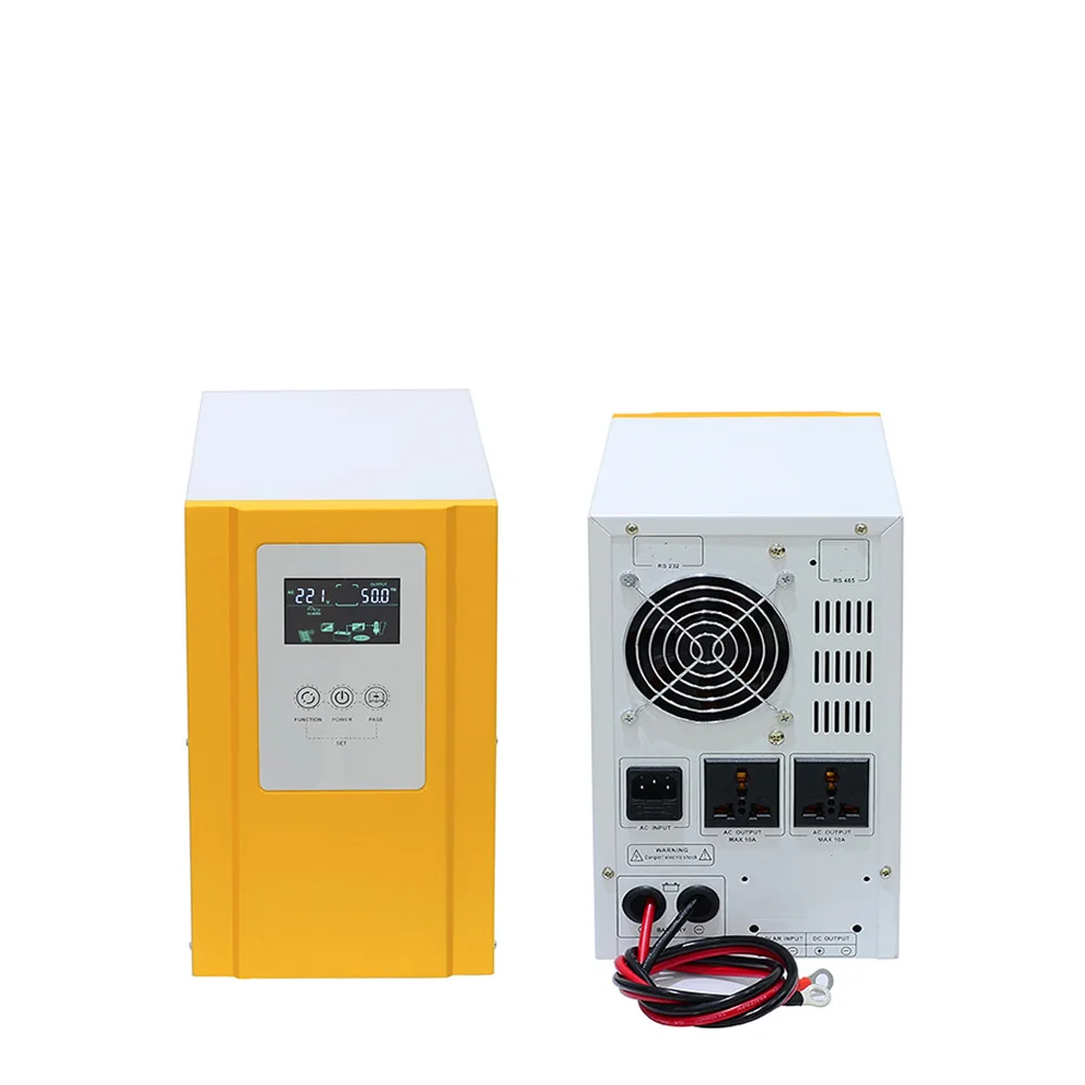 UPS Inverter Charger 1000W Pure Sine Wave Converter DC 12V 24V to AC 220V Uninterruptible Power System Battery Charging Inversor