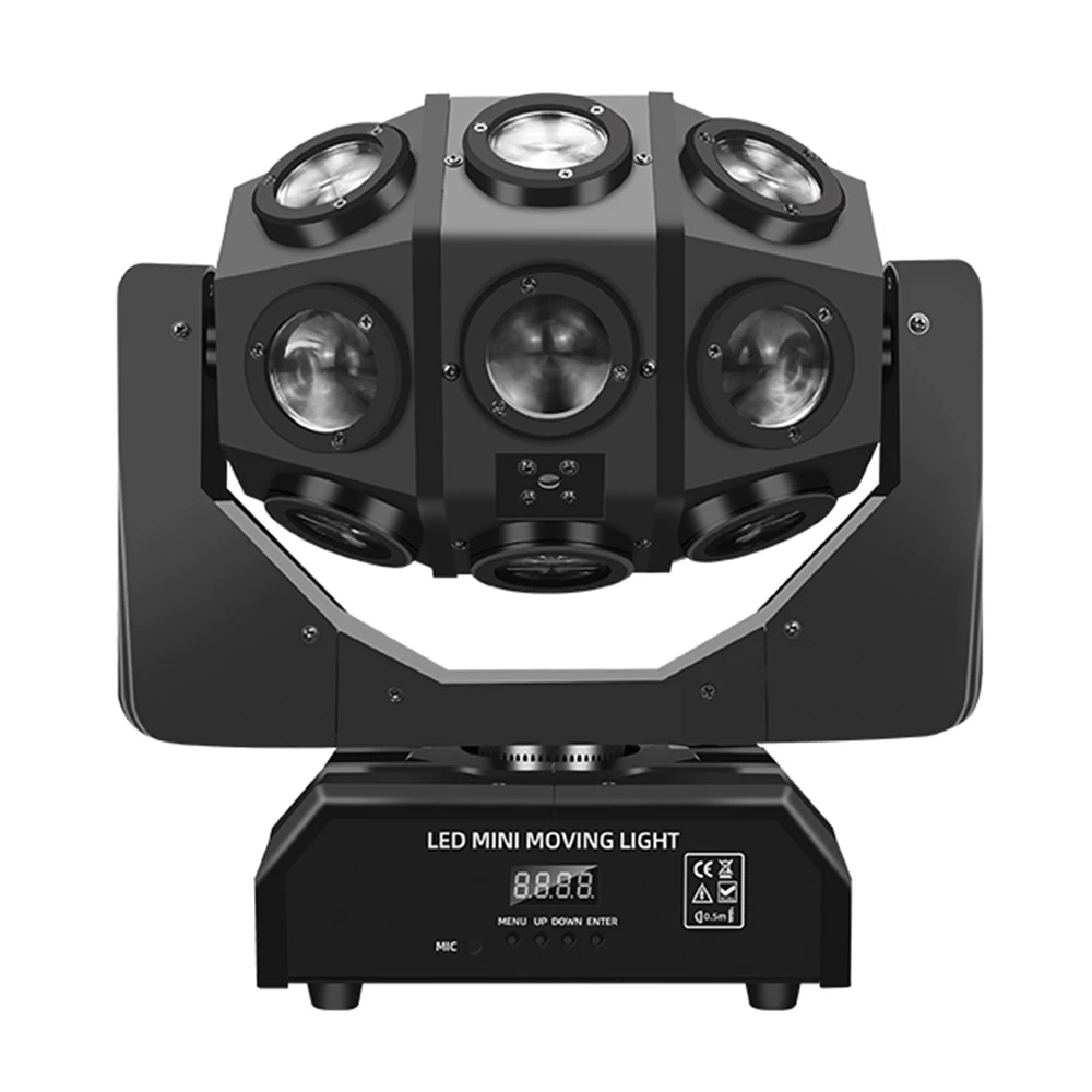 FODGDT 18x12W RGBW 4in1 Led Beam Moving Head Laser Lights Bar Effect Light Stage DMX Remote Control for Club Party DJ DISCO KTV