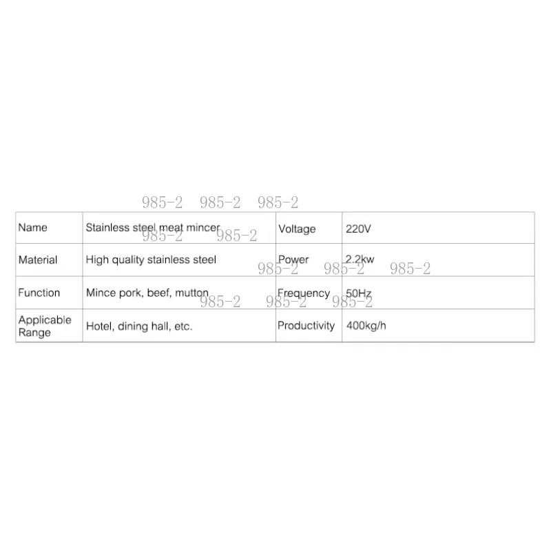 MLRJ 32 Type Electric Meat Grinder, Heavy Duty Commercial Stainless Steel Meat Mincing Processor