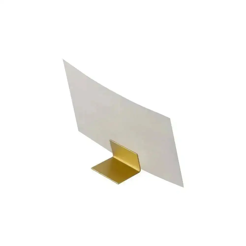 Ins suporte de metal cobre ouro para mesa, suporte para etiquetas