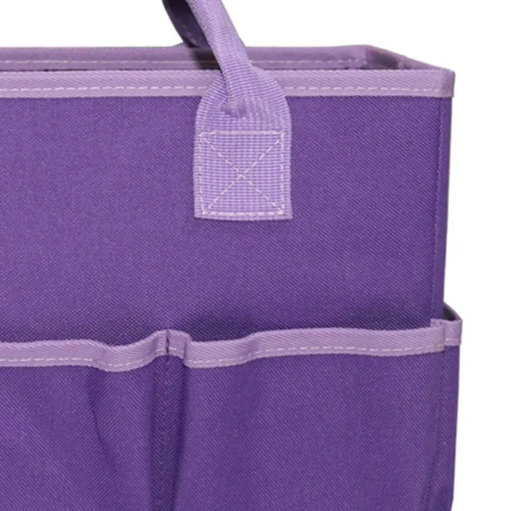 Craft Storage Tote Bag Scrapbooking Sewing Liner Storage Organizer Purple