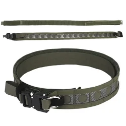 Rápido Destacar Metal Buckle Tactical Bison Belt, Cinto De Batalha Leve, Airsoft Cintura, Equipamento De Caça, 2 Camadas