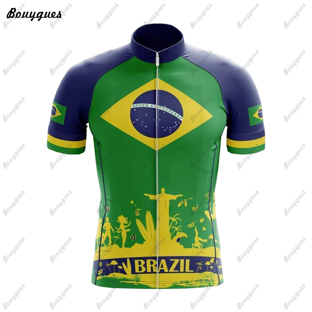 NEW Brazil Men Cycling Jersey MTB Maillot Bike Shirt Downhill Jersey High Quality Pro Team Tricota Mountain Bicycle Clothing