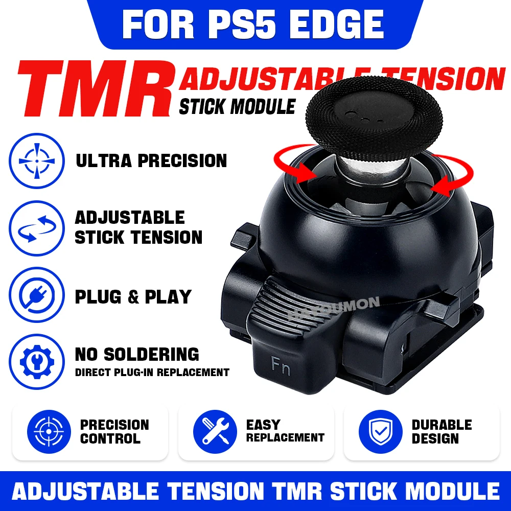 NEU: Für PS5 Edge Spannungsverstellbares Stick-Modul für PS5 Edge Controller, JoyStick-Modul mit eingebautem TMR-Joystick und einstellbarer Dämpfung – Detail 1
