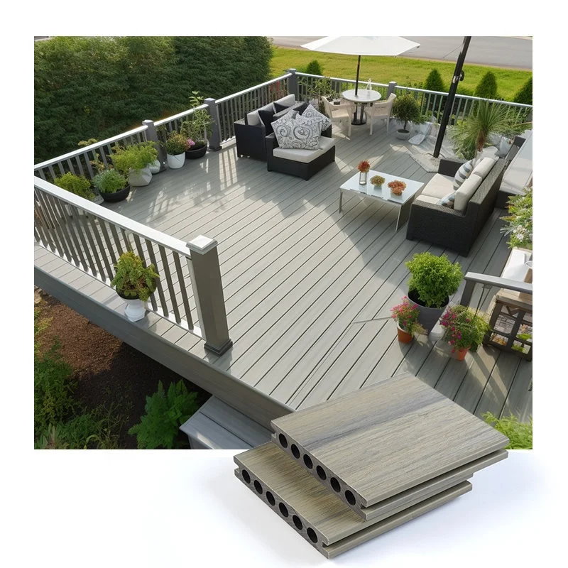 WPC 3D embossed wood-plastic composite outdoor pavement is long-lasting and non-slip, ideal for gardens and terraces