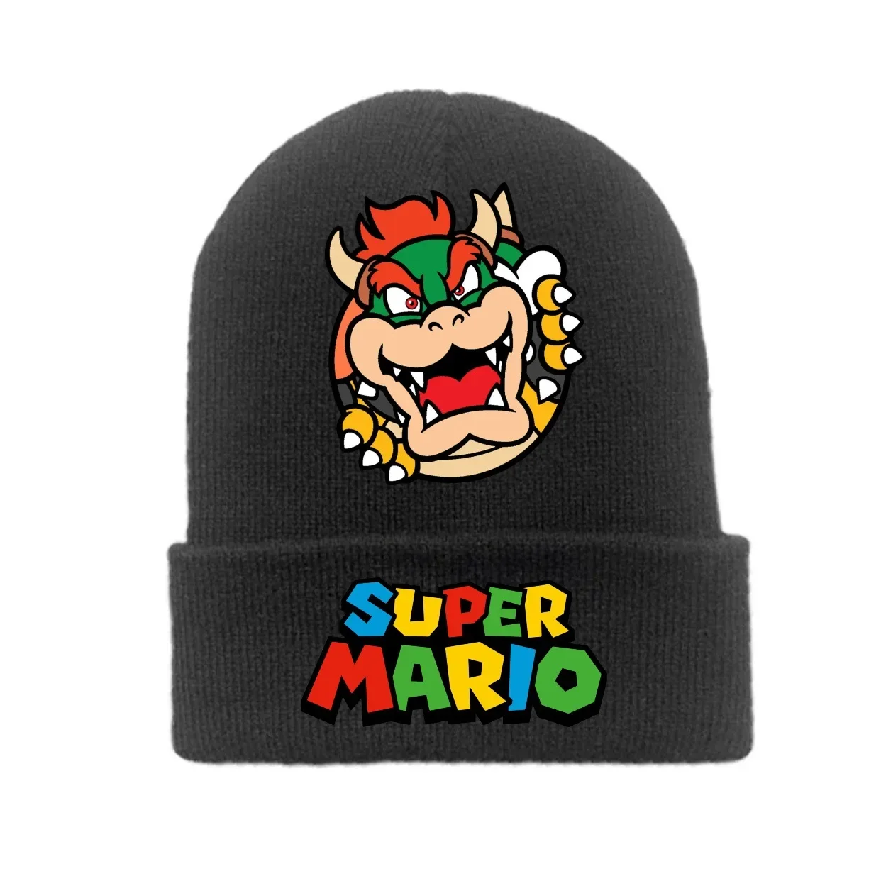 Super Marioes Knitted Hat Boys Girls Cute Cartoon Printed Woolen Cap Student Anime Hip Hop Sports Warm Hat Children's Anime Gift