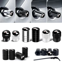 4Pcs/set Metal For N Line Emblem Auto Wheel Tire Valve Stem Caps Cover DustProof Anti-Theft High Quality Car Accessories