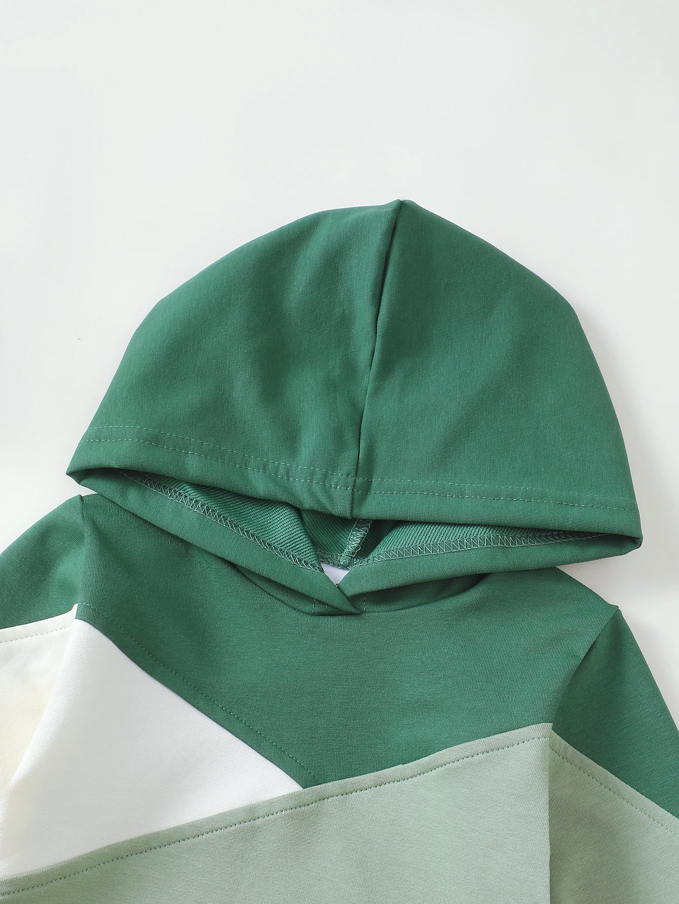 Kleinkind Jungen Frühling Herbst Hoodie Hosen Set Farbblock Langarm Baumwolle Anzug für Kinder Kleinkind Kleidung – Detail 2