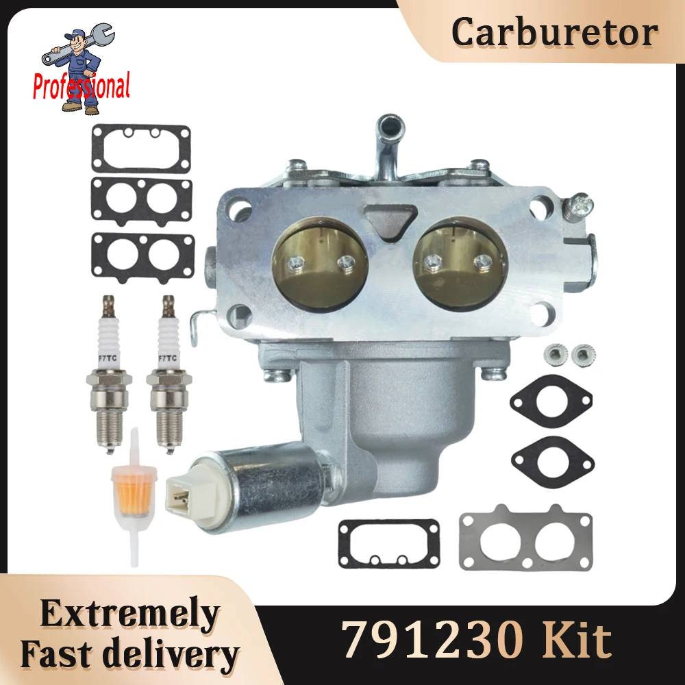

Carburetor For 791230 Briggs & Stratton 407777 20-25 HP Engine, 699709 499804 John Deere LA150 LA145 LA130 L120