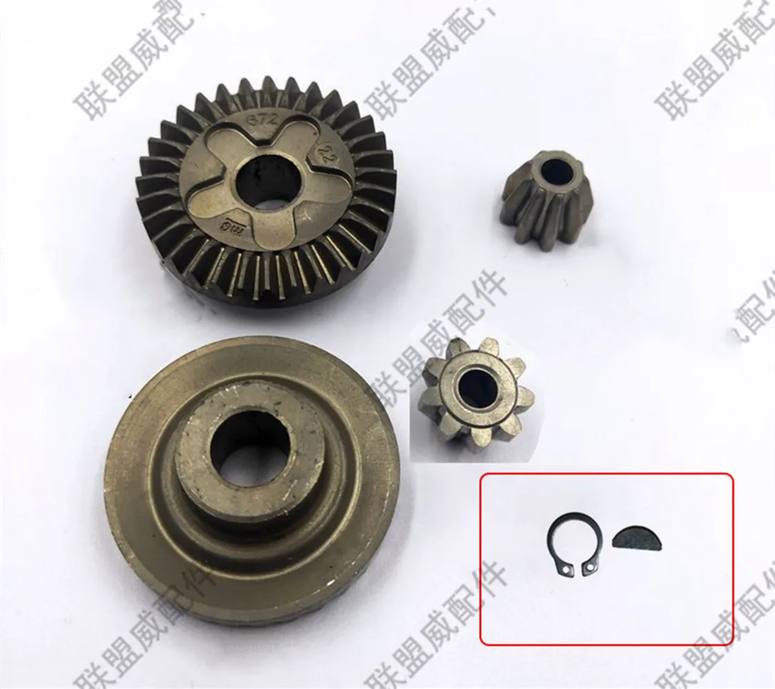 2 Pcs Metal Replacement Spiral Bevel Gear for Bosch GWS 6-100  155A/9523/9553 7-100 Makita 9500 Hitachi 100 Gear