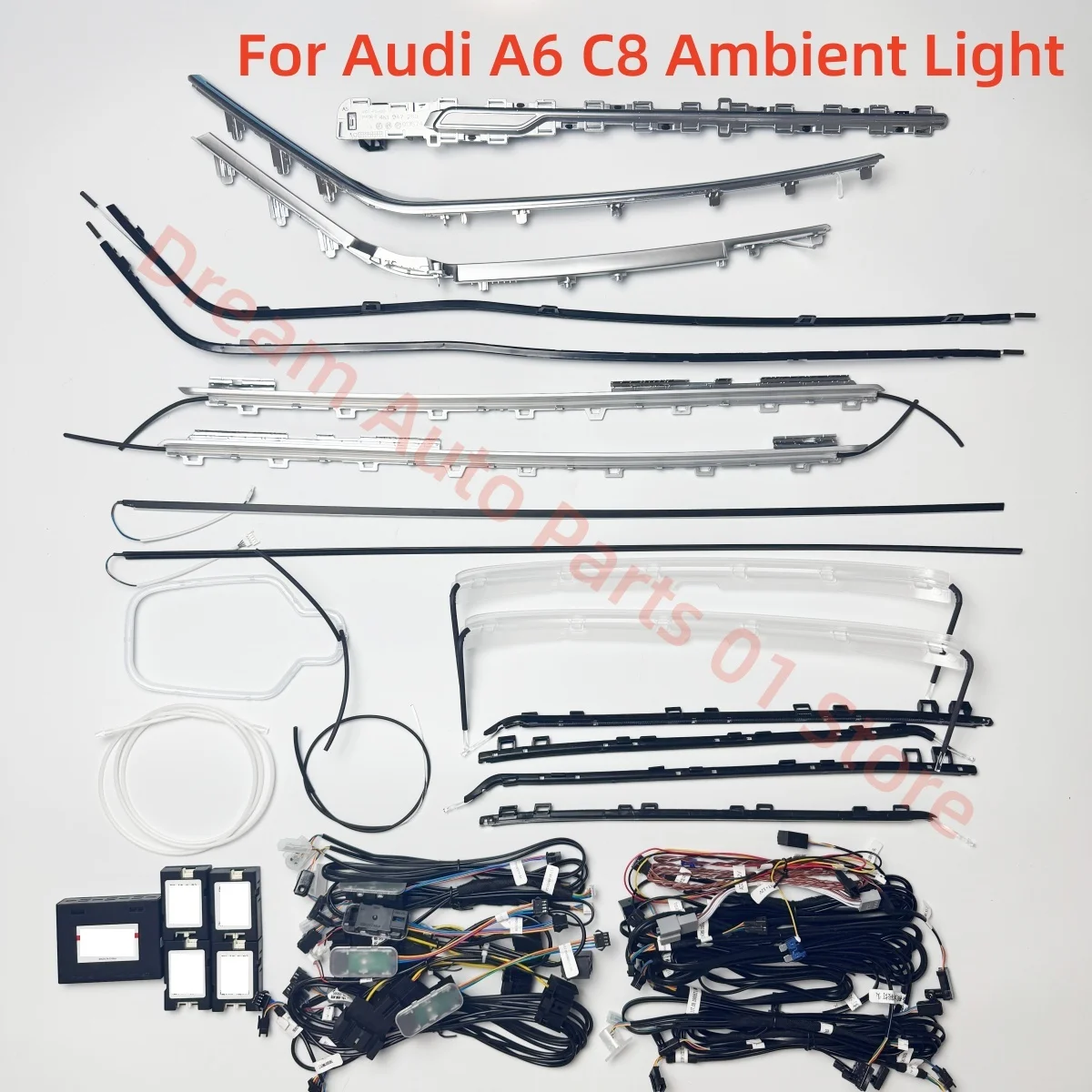 

Окружающий свет для Audi A6 C8, атмосферная лампа, автомобильное внутреннее освещение, обновленная лампа для чтения, автомобильные аксессуары, светильник на спинку