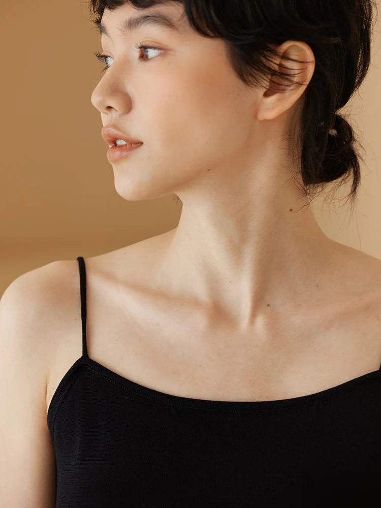 High Quality Classic Thin Strap Commute Slimming Tank Top  Practical Miss Hazi Hand Push up Backless Vest
