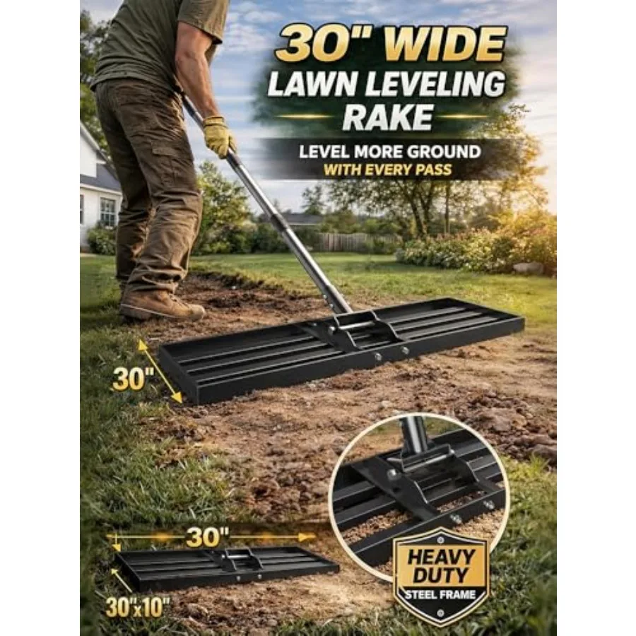 Lawn Leveling Rake, 30