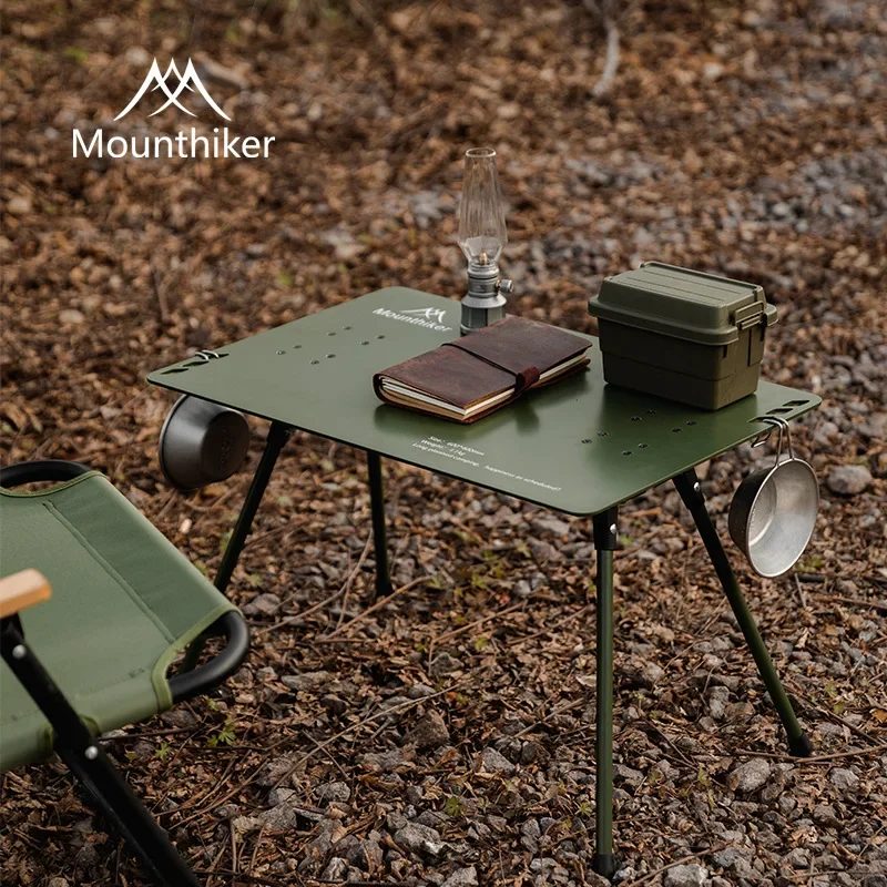 MOUNTAINHIKER Neuer Outdoor Taktischer Tisch Tragbarer Aluminiumlegierungstisch BBQ Picknick Selbstfahrer-Tisch Klappbarer Campingtisch