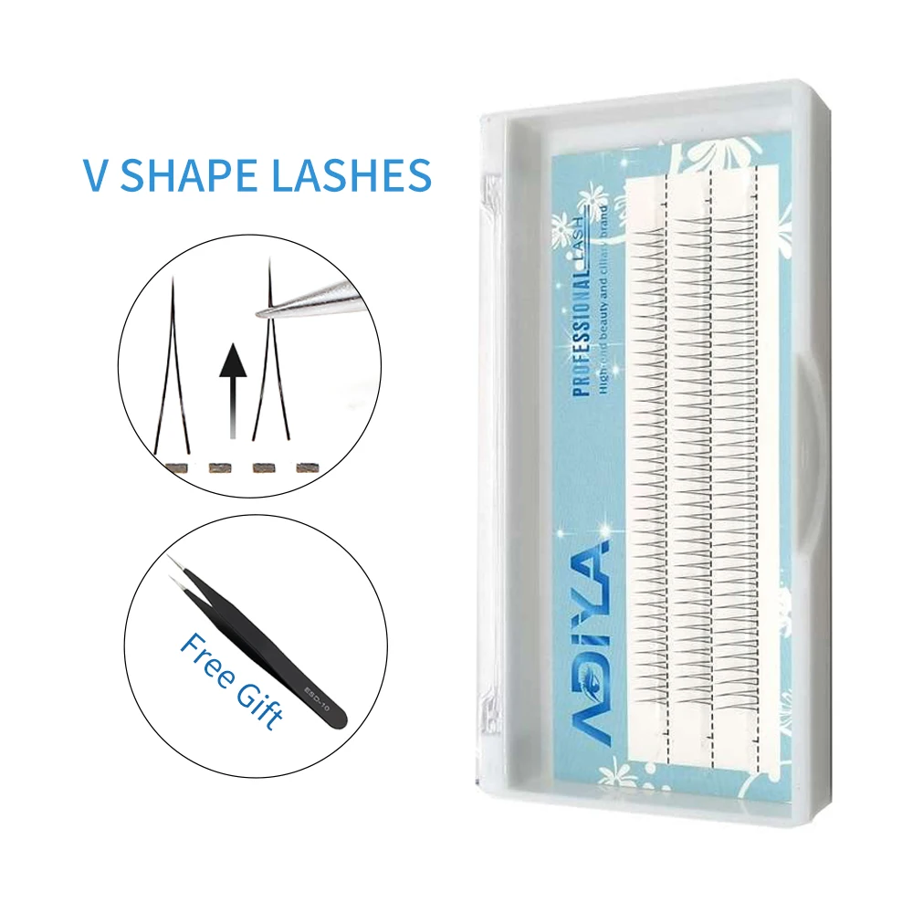 V รูปร่างภายใต้ Lashes Extensions J Curl 5/6/7Mm ความยาวผสม Professional แต่งหน้าขนตาล่างขนตาการ์ตูน Eye Lashes