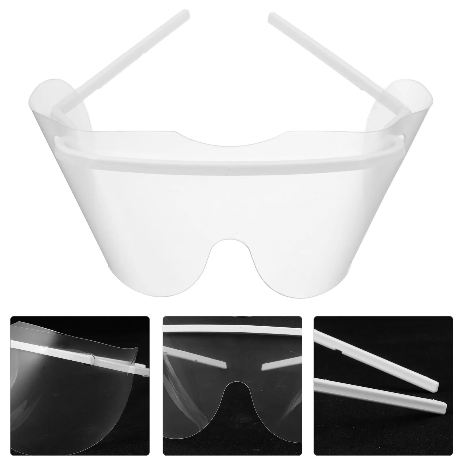 

10Pcs Eye Protective Glasses Clear Comfortable Fit All Head Shapes Safety Eyewear for Outdoor Work Cooking Goggles