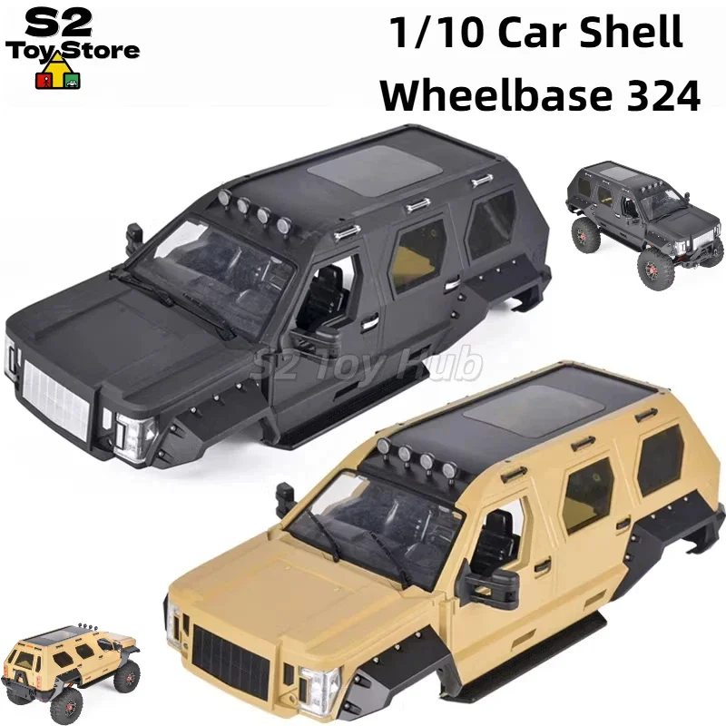 Generic RC Crawler Hard Body Shell 1/10 Scale 324mm Wheelbase Compatible With 90046 Off Road RC Car Exterior Modification