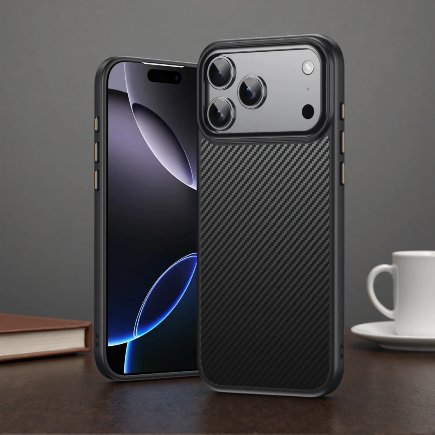 

Чехол MagSafe в арамидном стиле из углеродного волокна для iPhone 17, 16, 15, 14, 13, 12 Pro Max Air 16e Plus, магнитный чехол с защитой от падения LMD005