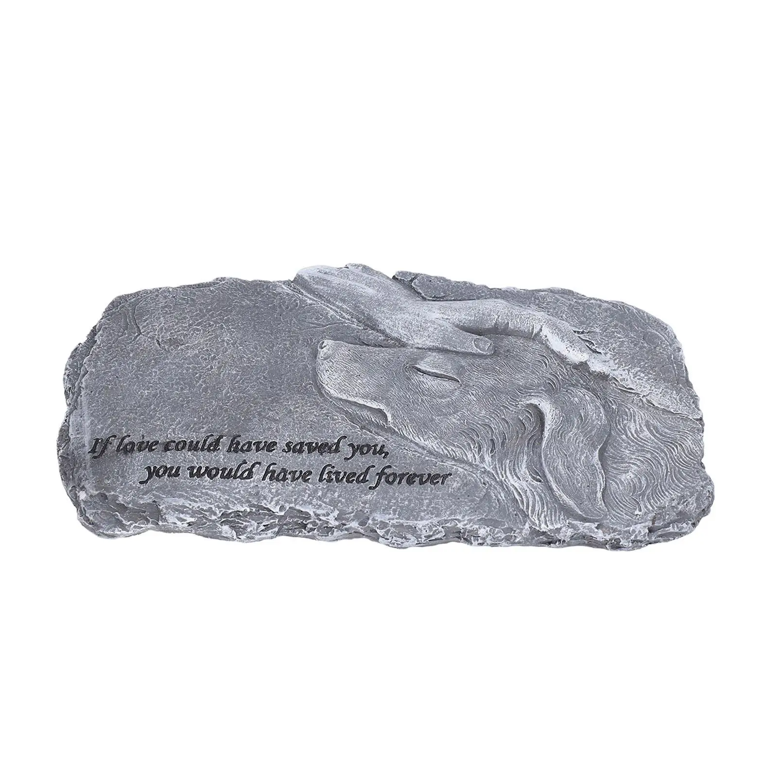 Pet Memorial Stone - Resin Dog & Cat Gravestone for Garden Decoration, Heartfelt Remembrance