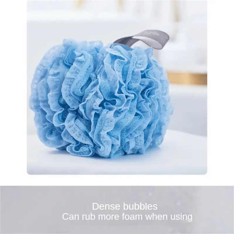 Flor de baño suave de lujo de alta calidad, accesorios de baño suaves y gruesos, cepillo para limpiar la piel, productos de baño de encaje, bola de ducha