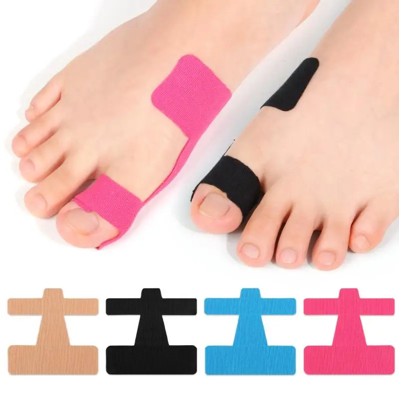 10Pcs Hypoallergenic Latex-Free Tape Precut Kinesiology Tape For Bunion Corrector & Relief Big Toe Support Pain Relief