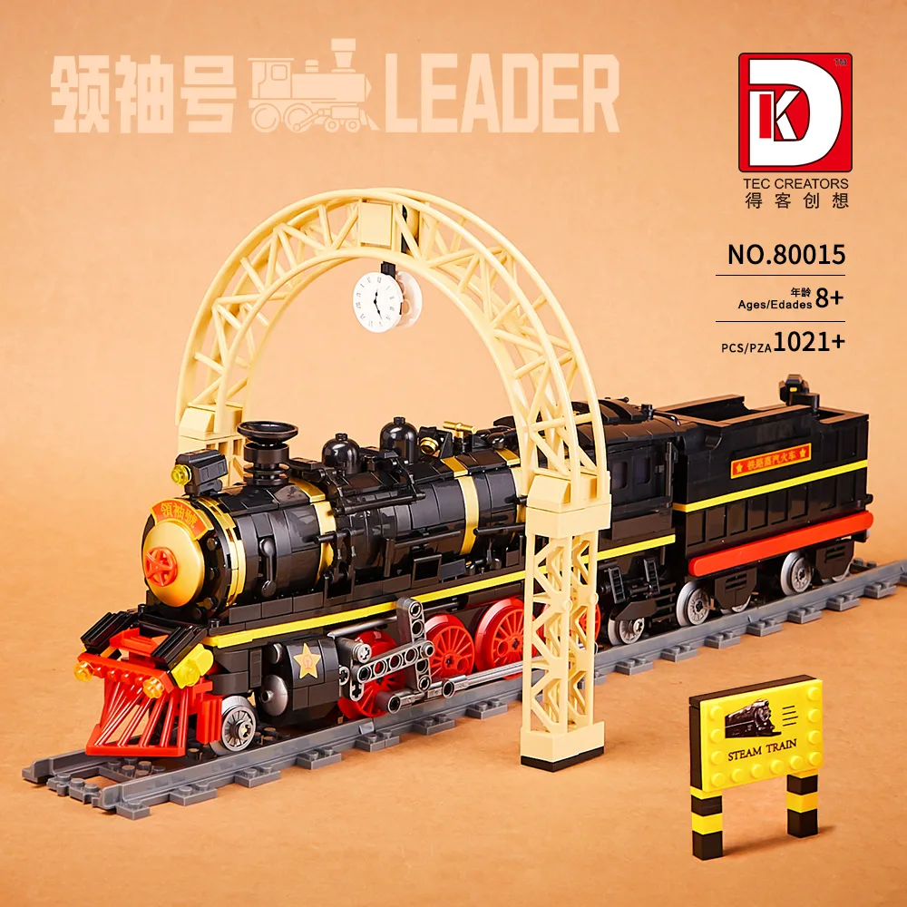 Bloques de construcción de tren ilimitados, tren de mineral, líder de tren de vapor, modelo Orient Express, juguetes de ladrillos ensamblados para niños, regalo de Navidad