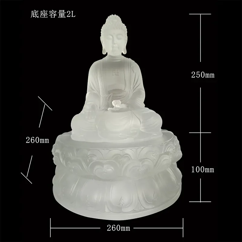 2L Ceramic Buddha Altar Base Cylinder Glazed Amitabha Statue Holder Wholesale Manufacturer Supply Various Sizes for Home